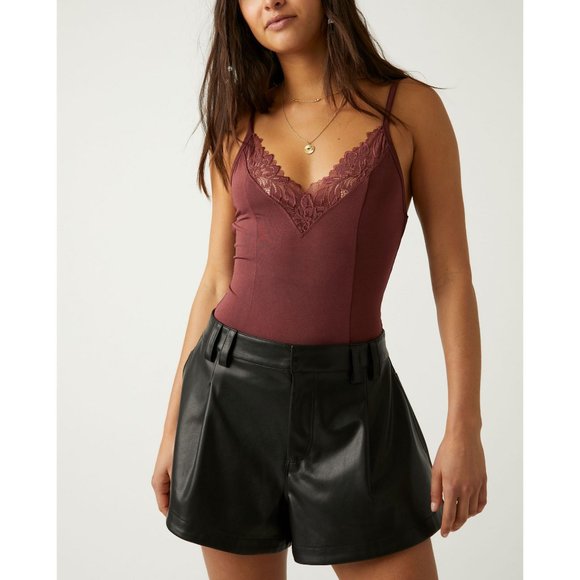 🎉LAST CHANCE🎉 FREE PEOPLE Wild Bunch Bodysuit / Cinnamon Rose - Picture 5 of 7